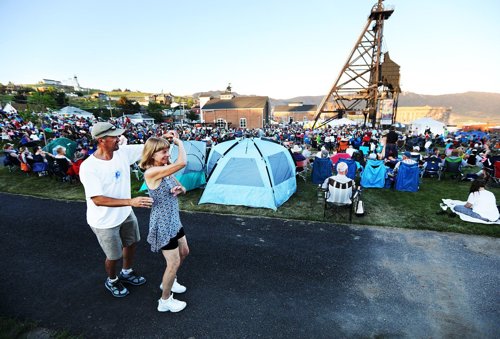 Perfect evening for a festival